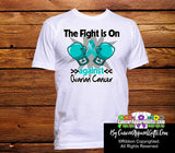 Ovarian Cancer The Fight is On Men Shirts