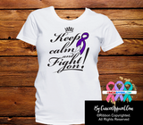 Pancreatic Cancer Keep Calm and Fight On Shirts