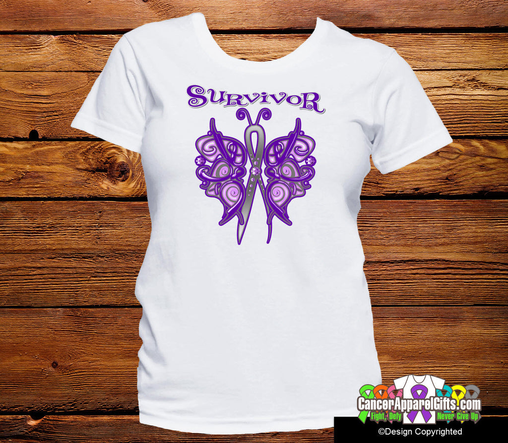 Pancreatic Cancer Survivor Celtic Butterfly Shirts