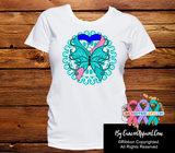 Thyroid Cancer Stunning Butterfly Shirts - Cancer Apparel and Gifts
