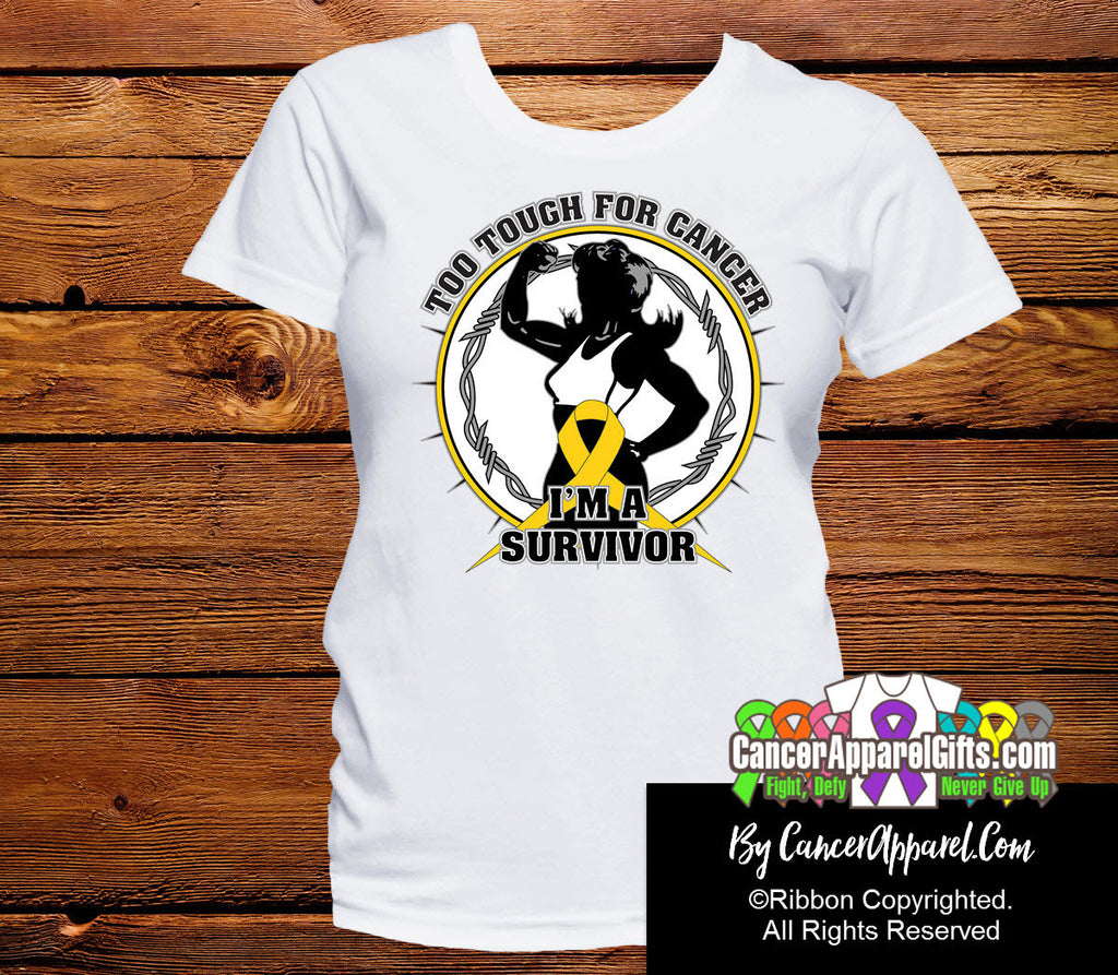 Too Tough For Childhood Cancer Shirts