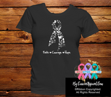 Lung Cancer Faith Courage Hope Shirts - Cancer Apparel and Gifts