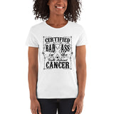 Lung Cancer Certified Bad Ass Women's Short Sleeve T-Shirt